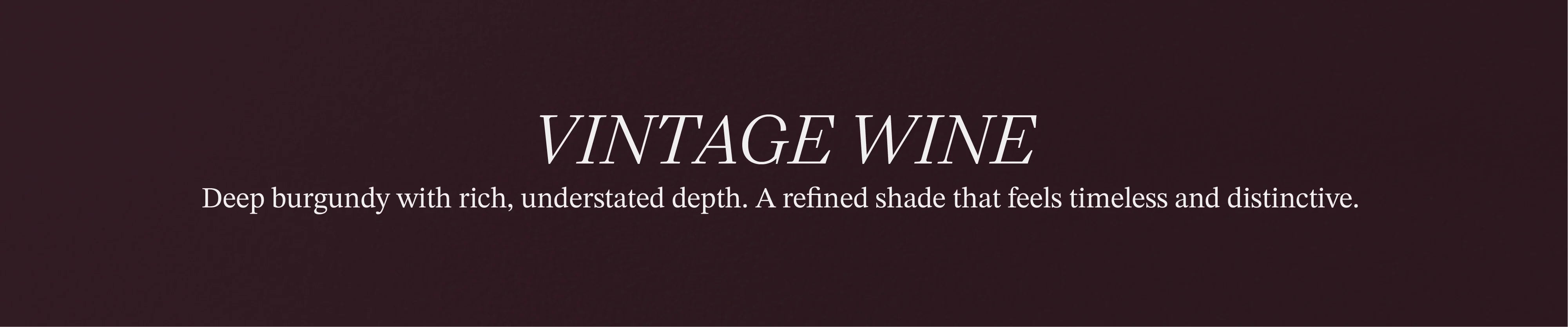 Vintage Wine